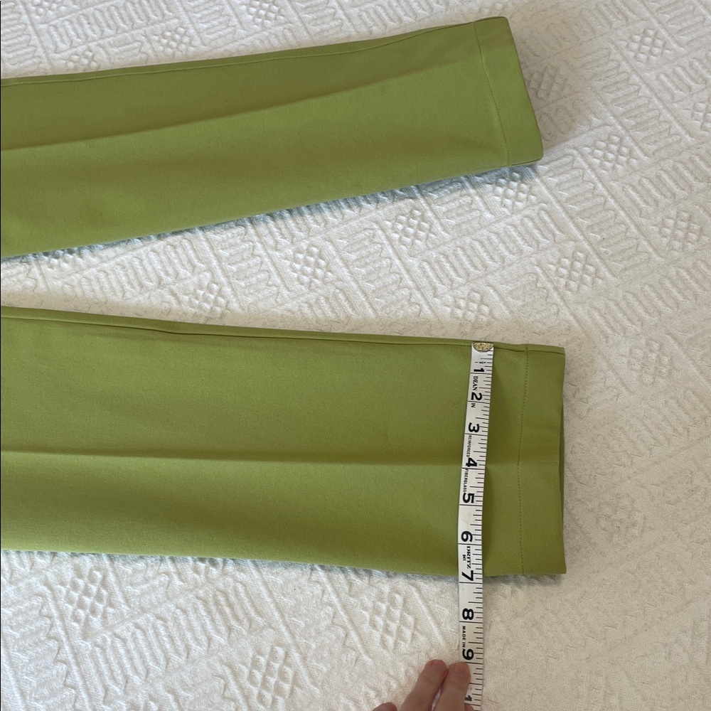 St. John jeans Pants green gold metal Embelished - Picture 6 of 16